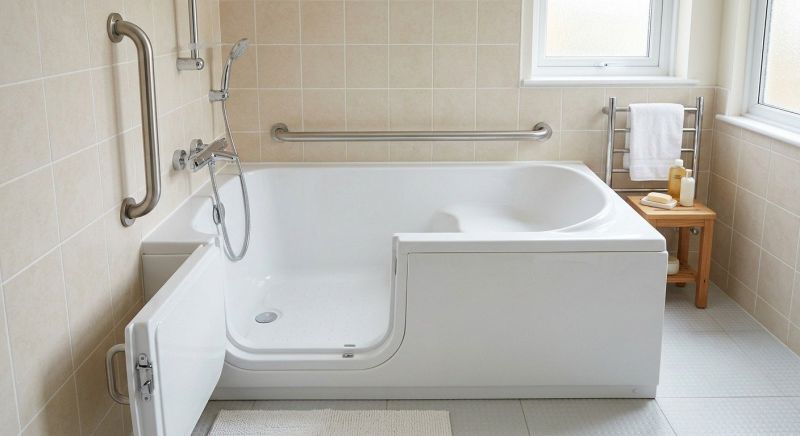 Handicap Bathtub Installation detail
