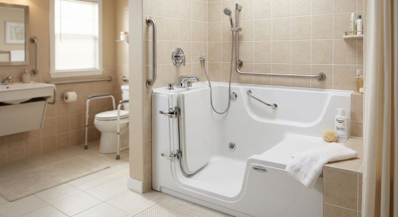 Handicap Bathtub Installation detail